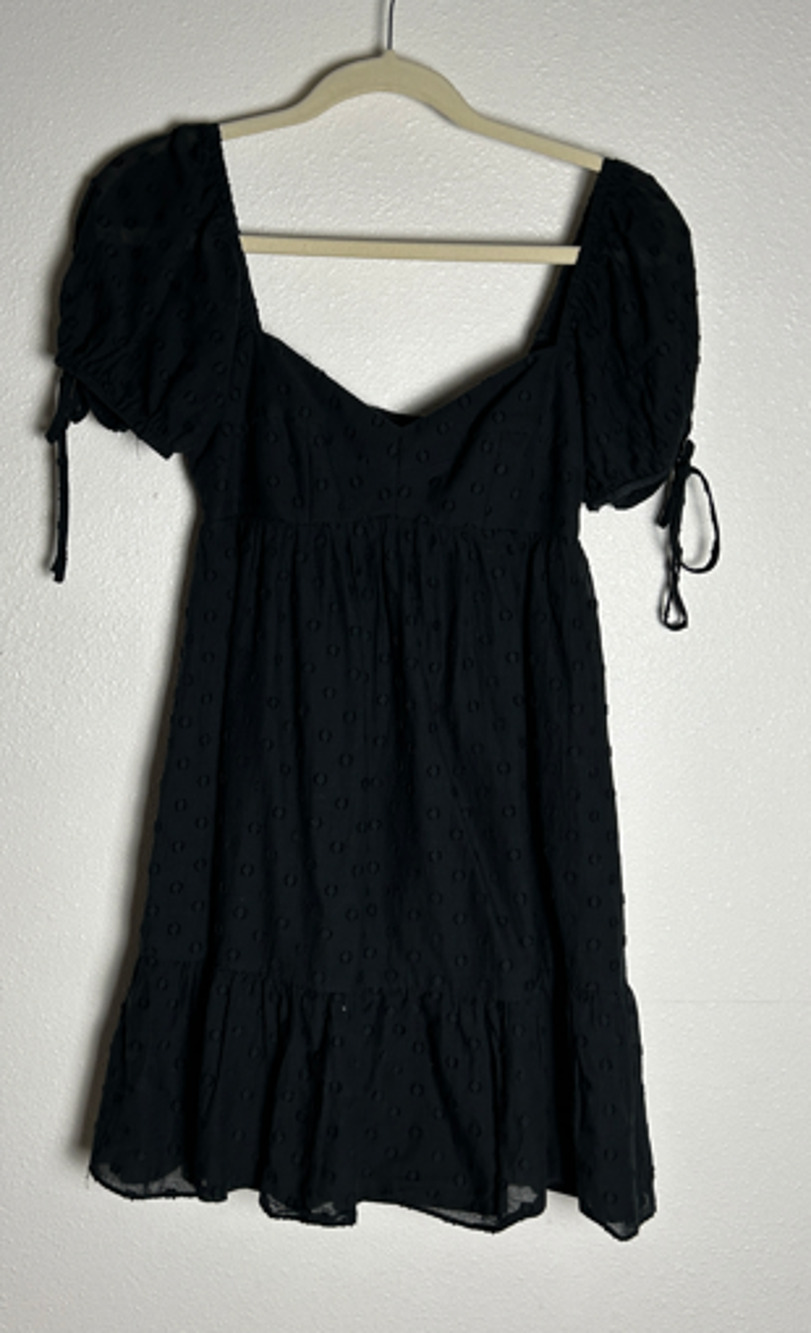 Amanda Uprichard Women’s Sicily Mini Polka Dot Black Dress Made In USA Size Smal